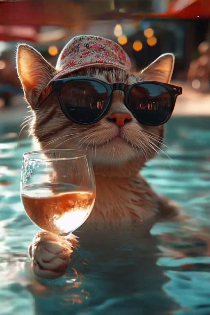 Коты в солнечных очках (15 фото)