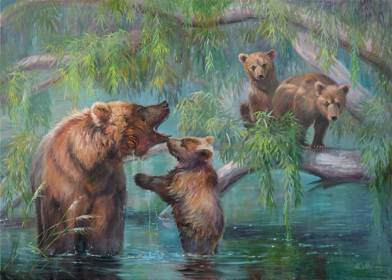 Медвежья семья (11 фото)